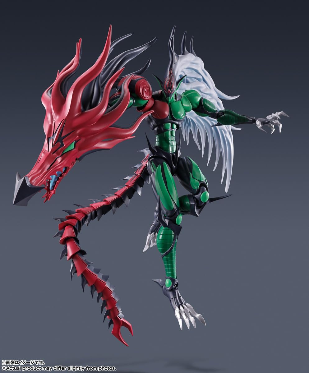 Tamashii Nations - Yu-Gi-Oh! Gx - Elemental Hero Flame Wingman, Bandai Spirits S.H.Monsterarts Action Figure