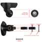 Ownmy 43Mm X 18Mm Luggage Suitcase Replacement Wheels, Rubber Swivel Caster Wheels Bearings Repair Kits, A Set Of 4