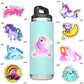 Susihi 80Pcs Cute Axolotl Stickers For Water Bottles Unicorn Stickers For Kids Girls Axolotl Waterproof Vinyl Stickers Bulk