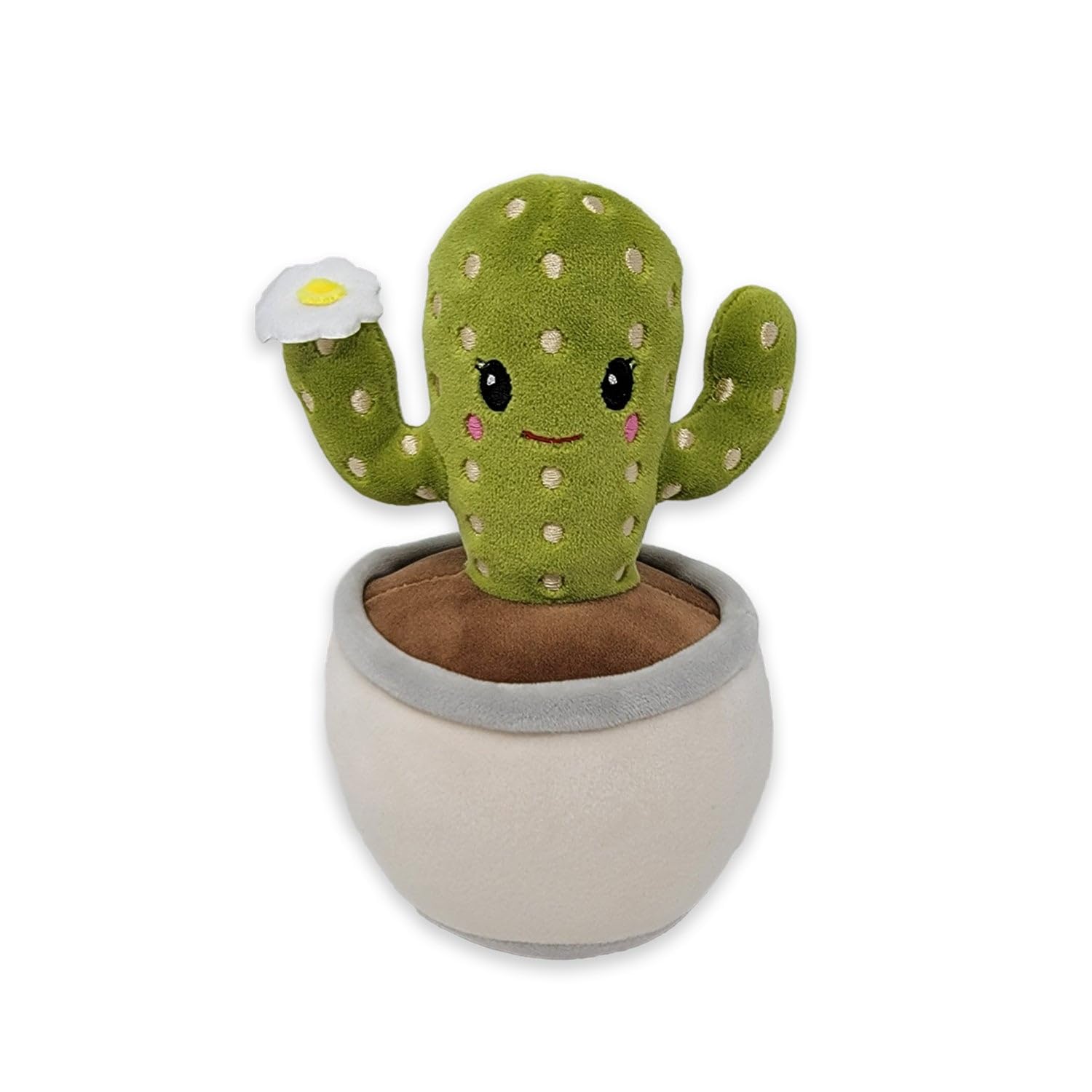 PLUSHOLOGY Squishy Saguaro Cactus Stuffed Animal; Ultra Soft and Cuddly Plush Toy for Kids 3 Years Old to mature-themeds; Child-Safe Embroidered Eyes adds a Unique Aesthetic; (6 Tall)