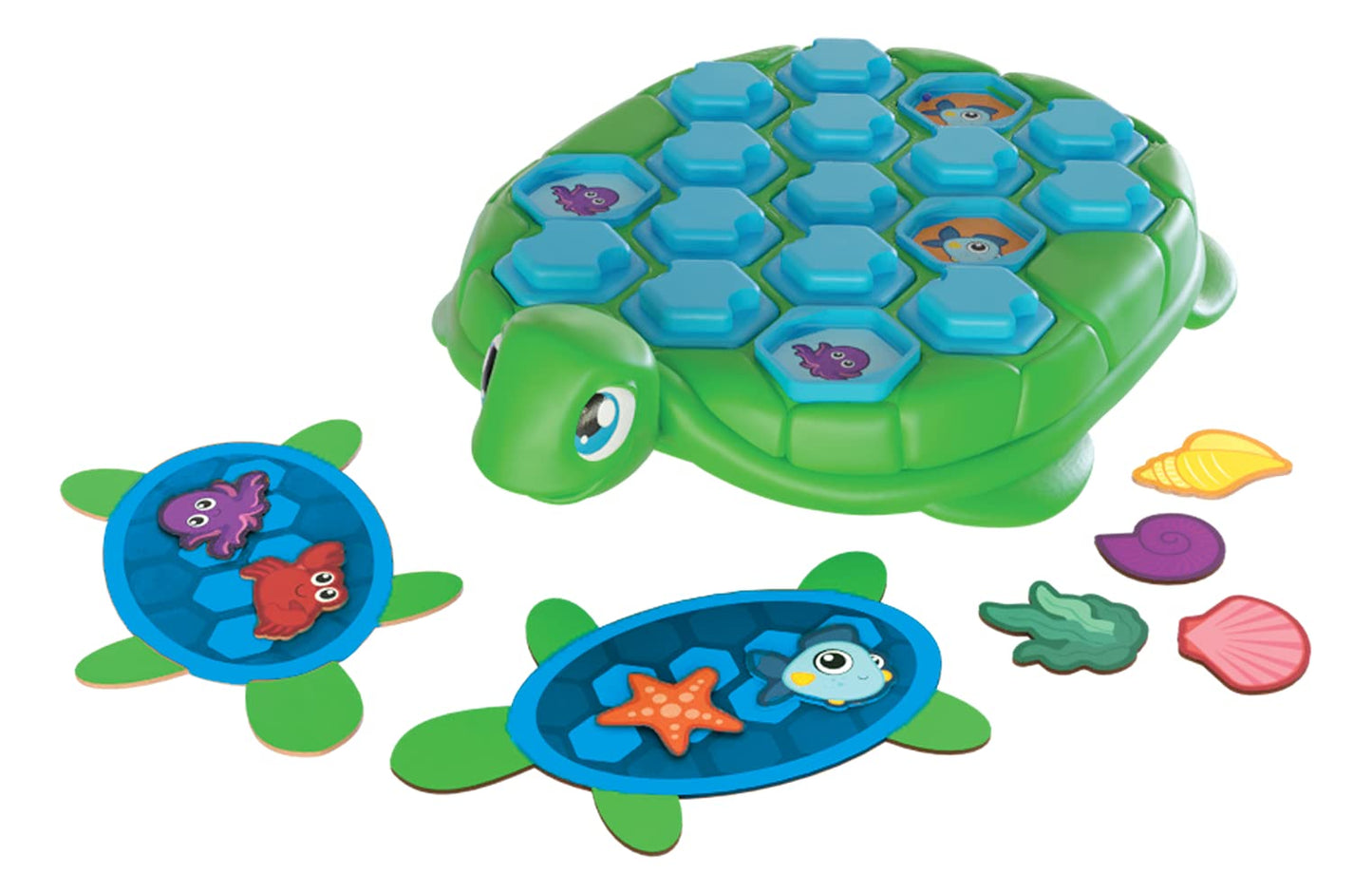 Shell Shapes Game - Develops Memory And Matching Skills As Players Find Matches To Decorate The Turtle'S Shell By Goliath , Blue