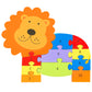 Orange Tree Toys: Lion Number Puzzle - 11 Piece Wooden Animal Shaped Puzzle, Learn Numbers 1-10, Colorful Educational Toy, Toddlers & Kids Age 1+