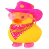 wonuu Cute Ducky in Shoes, Car Dashboard Decorations Pink Cowboy Hat Rubber Ducks, Duck for Car Ornament Accessories with Hat, G