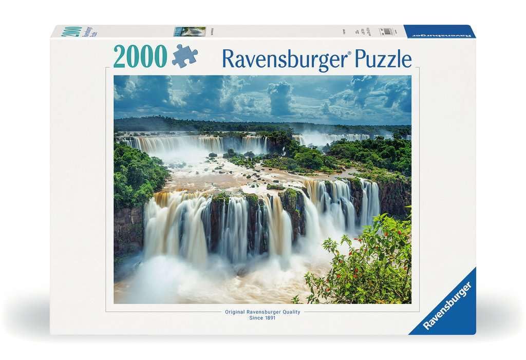 Ravensburger - Iguazu Falls  Brazil - 2000 Piece Jigsaw Puzzle - Breathtaking Waterfalls of Brazil - Beautiful Imagery from Global Artists - enhanced Quality - Ideal Gift - Puzzles for mature-themeds