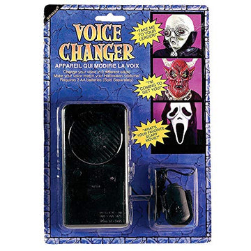 Amscan Scary Halloween Voice Changer, Includes Hands Free Microphone With Attached Cord, 1 Pc
