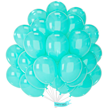 Partywoo Pearl Teal Balloons, 50 Pcs 12 Inch Teal Balloons, Teal Blue Balloons For Balloon Garland Or Balloon Arch As Party Decorations, Birthday Decorations, Baby Shower Decorations, Teal-Z13