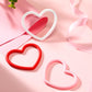 Vinsot 24 Pcs Heart Shaped Bracelets Valentine's Day Silicone Heart Bracelets 3 Colors Love Rubber Wristbands Valentine's Day Ac