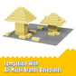 Unirolic Classic Building Bricks, 100 Piece 2X4 Building Blocks Stem Creative Building Toys Compatible With All Major Brands, Moc Building Bricks Diy Play Set For Kids(Sand)