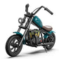 Hyper Gogo Kids Electric Motorcycle – Retro-Style Bike With Ambient Lighting, Built-In Music, Speeds Up To 10 Mph & 60 Minutes Of Continuous Ride Time, For Ages 3+ (Blue)