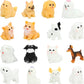 ONEST 16 Pieces Mini Dog Figurines Playset Hand Painted Tiny Dogs Realistic Detailed Plastic Puppy Figures Toys Small Dog Figuri