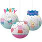 Peppa Pig Paper Lanterns - 3ct