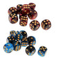 Yiotfandoll 20PCS Polyhedral Dice D6 Dice 16mm Acrylic 6 Sided Dice Game Dice for RPG MTG DND Dice Table Games (Blue Black and R