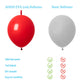 Adido Eva Link Balloons Red 10 Inch Latex Quick Linkale Balloon 80 Pcs For Birthday, Halloween, Christmas, Party Festival Decora