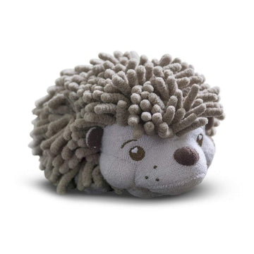 Soapsox Kids Exfoliating Bath Scrub (Hendrix The Hedgehog) - Soft Animal Toy Wash Cloth Sponge With Soap Pocket Insert - Fun Loo