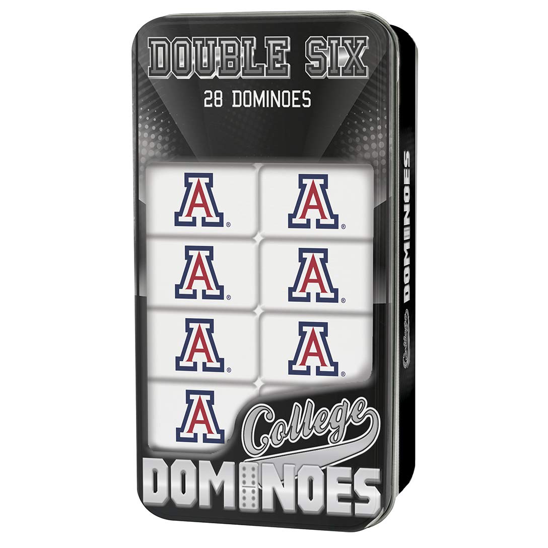 MasterPieces NCAA Arizona Wildcats  Collectible Double Six Dominoes  For Ages 6+