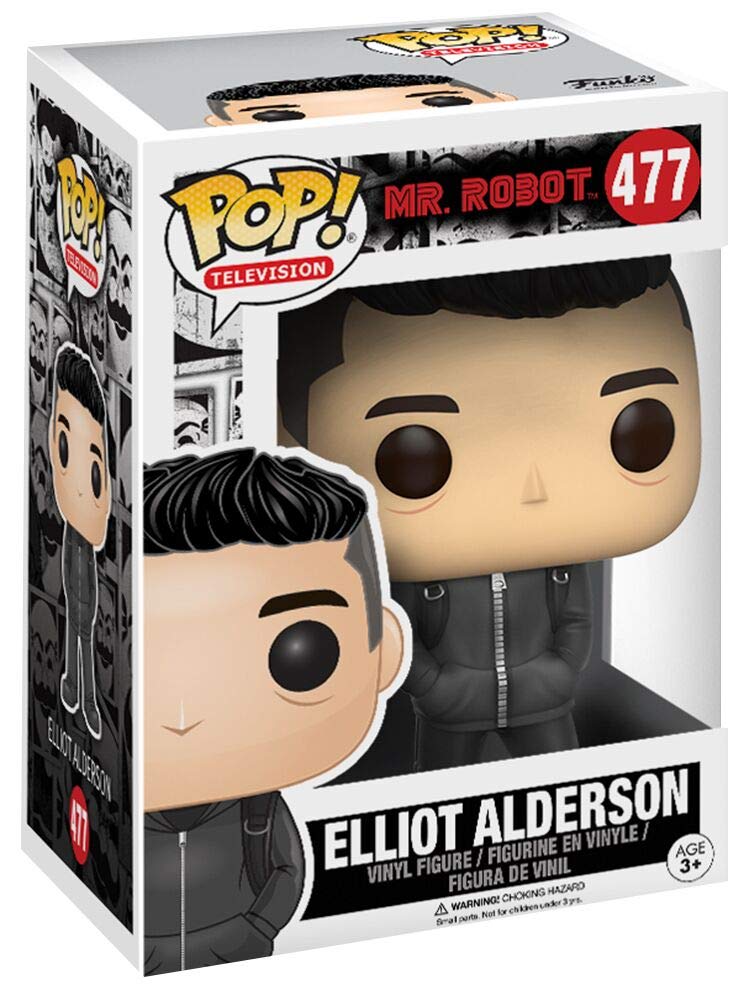 Funko POP TV Mr. Robot Elliot Anderson Action Figure, 3.75 inches, Black, Vinyl, Model 9877