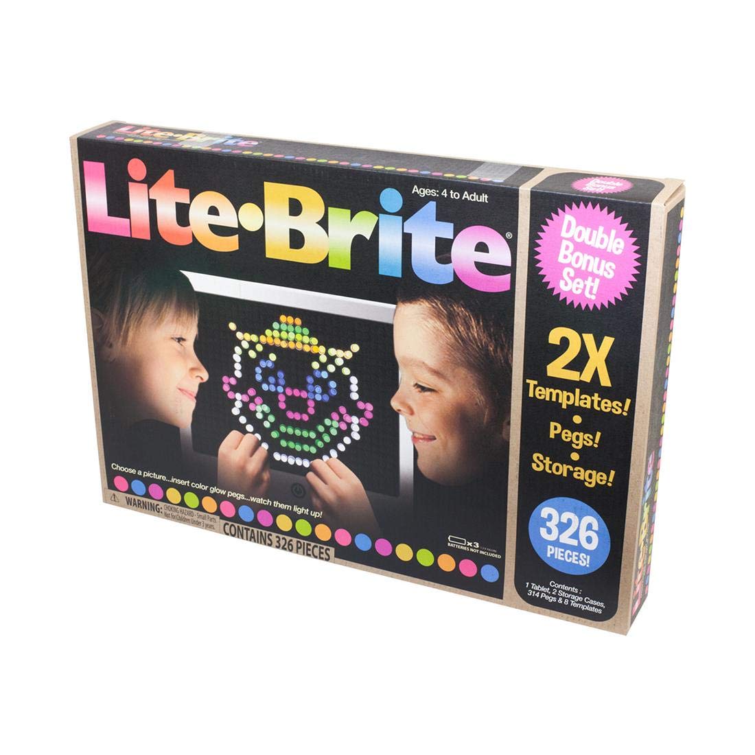 Lite Brite Magic Screen Bonus Set 326 Pieces