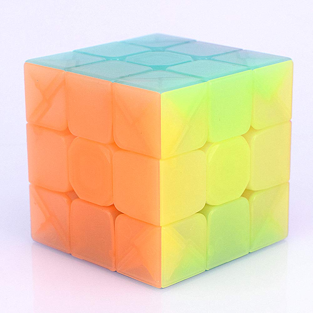 Liangcuber Qy Warrior S 3X3 Speed Cube Warrior W Upgraded Version 3X3 Puzzle Cubes (Warrior W 3X3 Jelly)