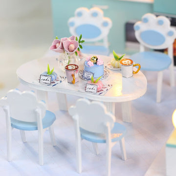 Gudoqi Diy Miniature Dollhouse Kit, Tiny House Kit With Furniture, Miniature House Kit 1:24 Scale, Great Gift For Birthday Easte