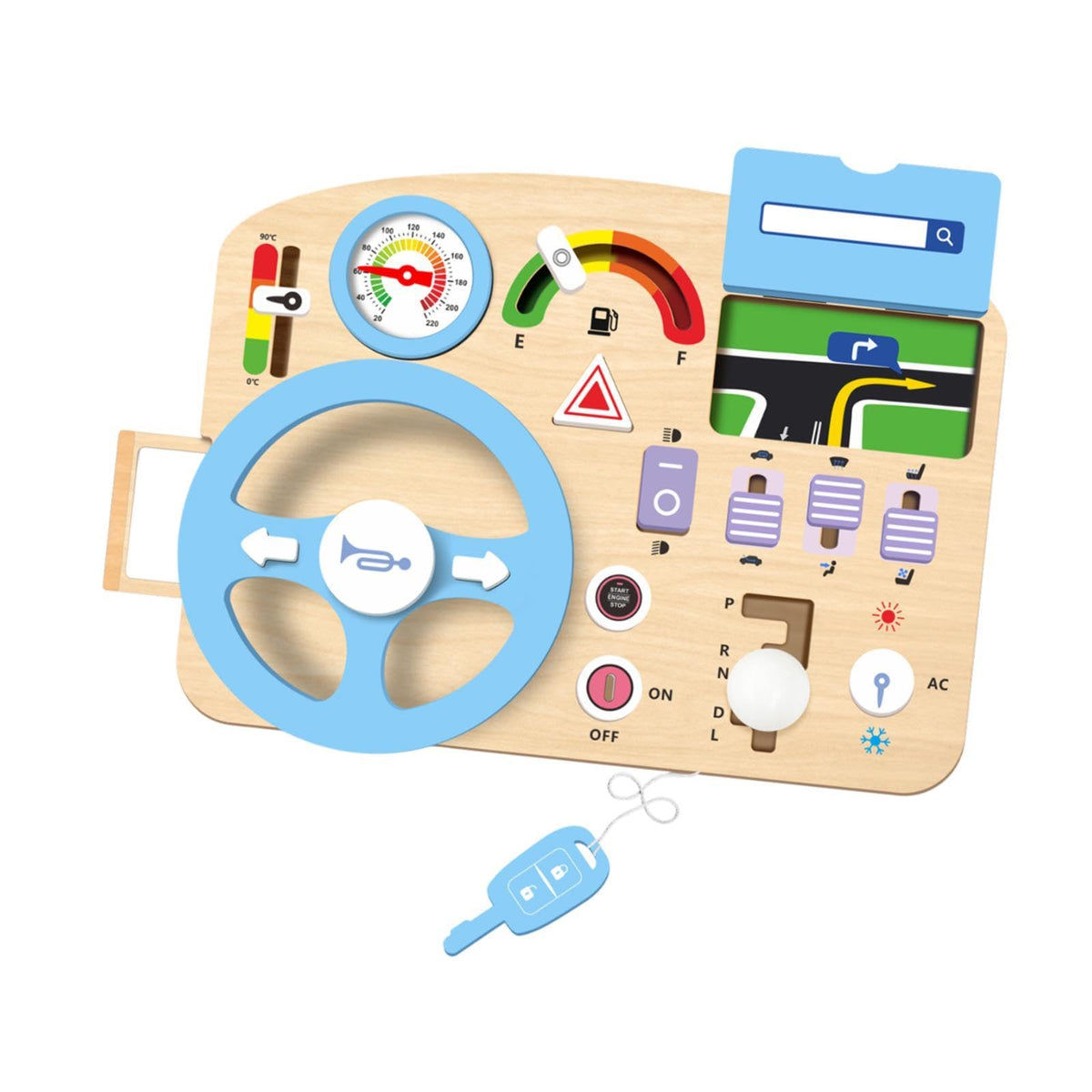 Trendivibe Montessori Busy Board Simulated Switch Board For Kids Children Holiday Gifts| Baby Learning Toy | Infant Activity Toy