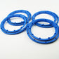 TITRACING Blue Wheel Rim Bead Lock Ring Set fit HPI Rovan Baja 5B SS King Motor