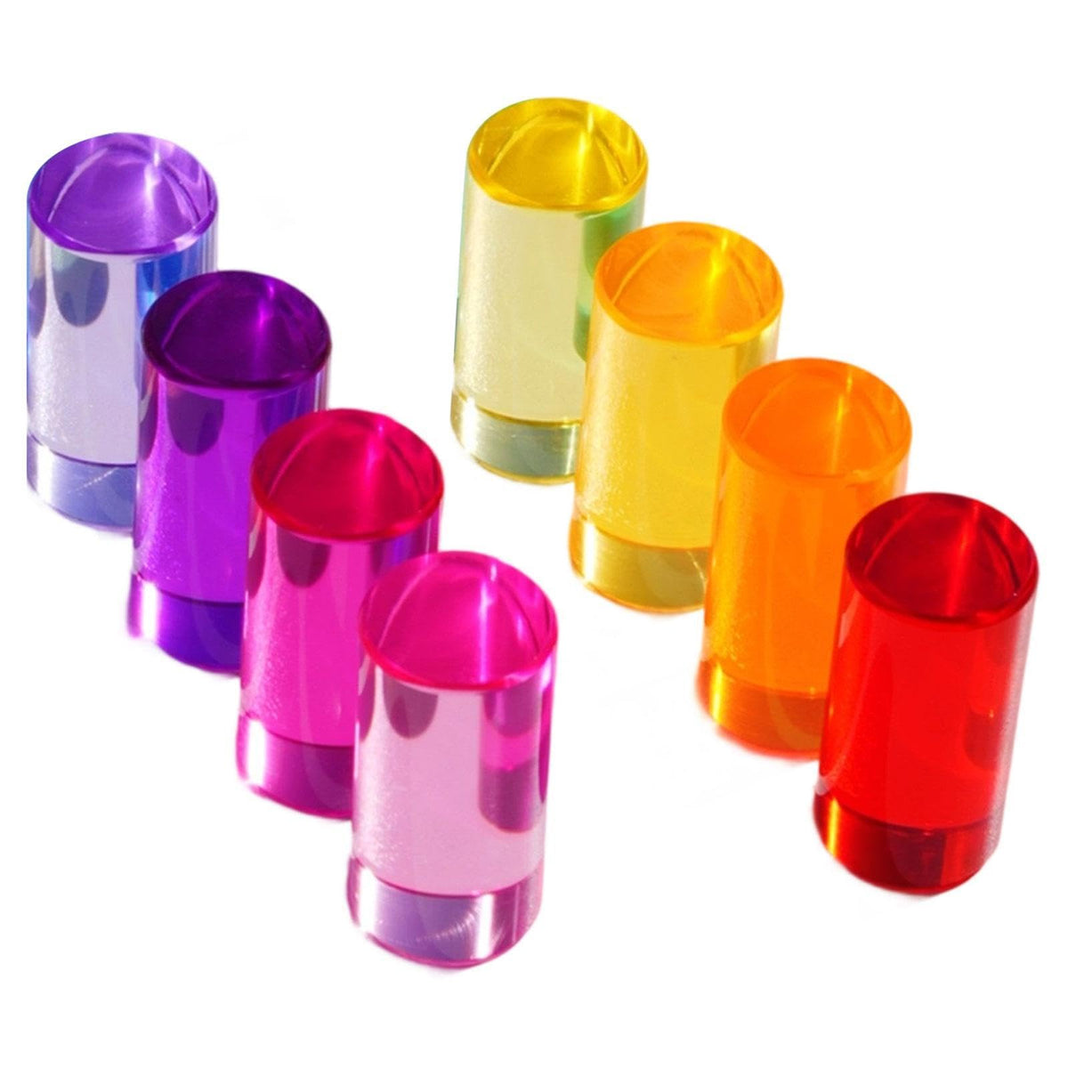 Styleheaven 8Pcs Rainbow Building Blocks Set Training Rainbow Building Acrylic Cylinders 5Cm