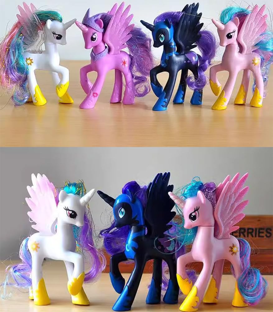 Little Horse Princess Luna Toy Friendship Movie Feature Character 14Cm Doll Action Figure Model Toy For Girls