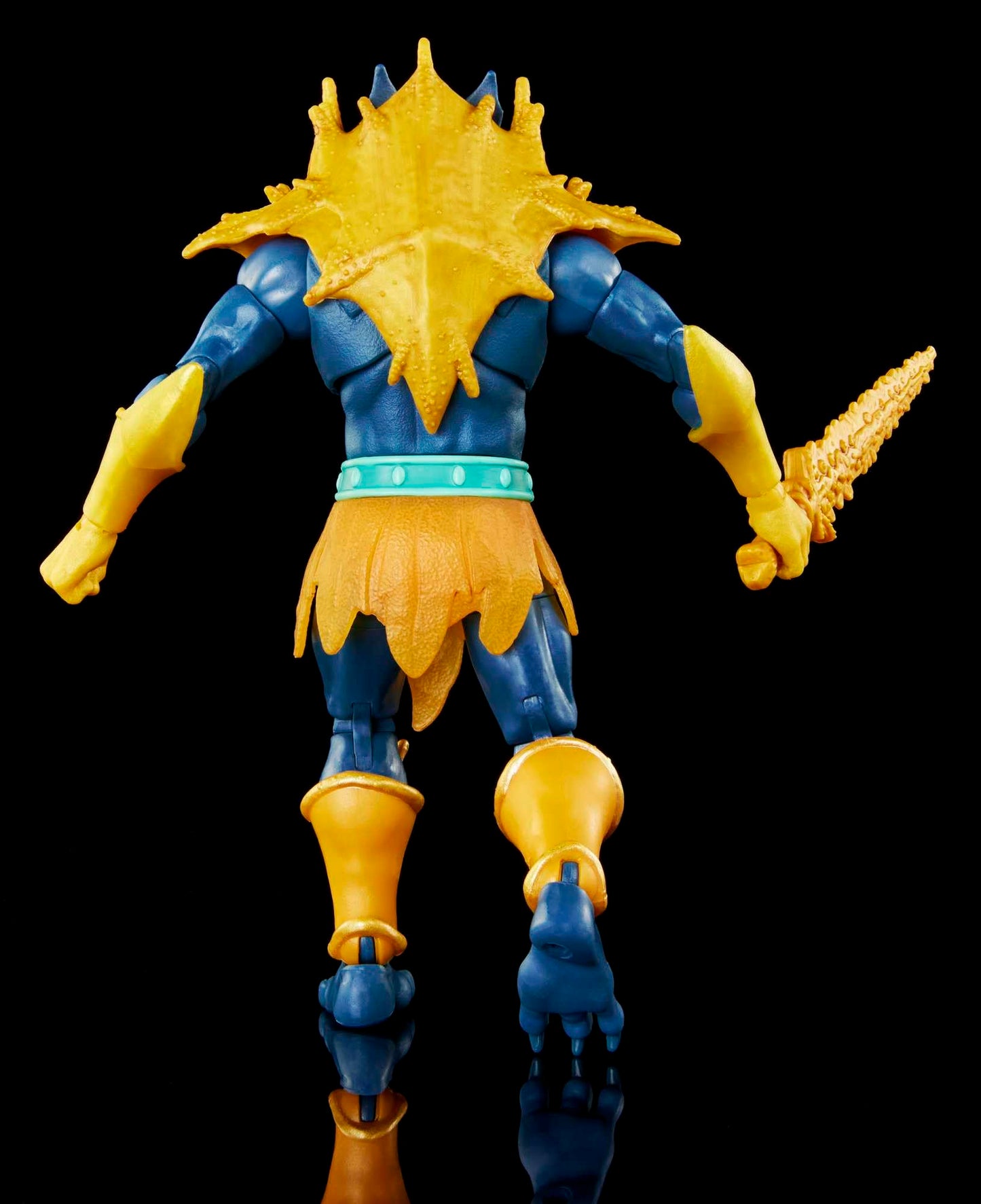 Masters of the Universe Mer-Man Action Figure, 7 Inch, Multicolor, Plastic, Deluxe with Sword & Swappable Hands, Model HLB47