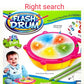 Right Search Plastic Flash Drum With 3D Lights And Musical Toys , Multicolour