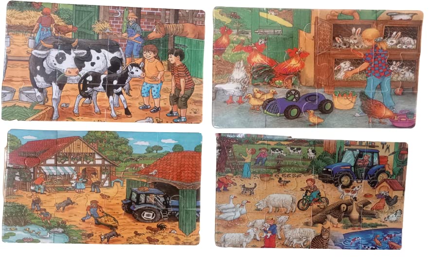 Puzzle Kids Wooden Car Train and Helicopter Jigsaw Puzzle for Children Set of 3 Puzzle | Puzzle Kids Game Paperless Puzzle 9 Pi