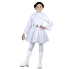 Star Wars Princess Leia Official Youth Halloween Costume - Hooded Dress With Belt And Wig (M) Multi