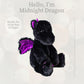 Worlds Softest Plush Midnight Dragon, Lushee 16 Stuffed Animal for Baby, Toddler, Kids, Adults - Dragon Plush Toy- Adorable Toy