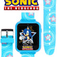 Accutime Kids Sega Sonic The Hedgehog Blue Educational Touchscreen Smart Watch Toy For Boys, Girls, Toddlers - Selfie Cam, Learning Games, Alarm, Calculator, Pedometer (Model: Snc4133Az)