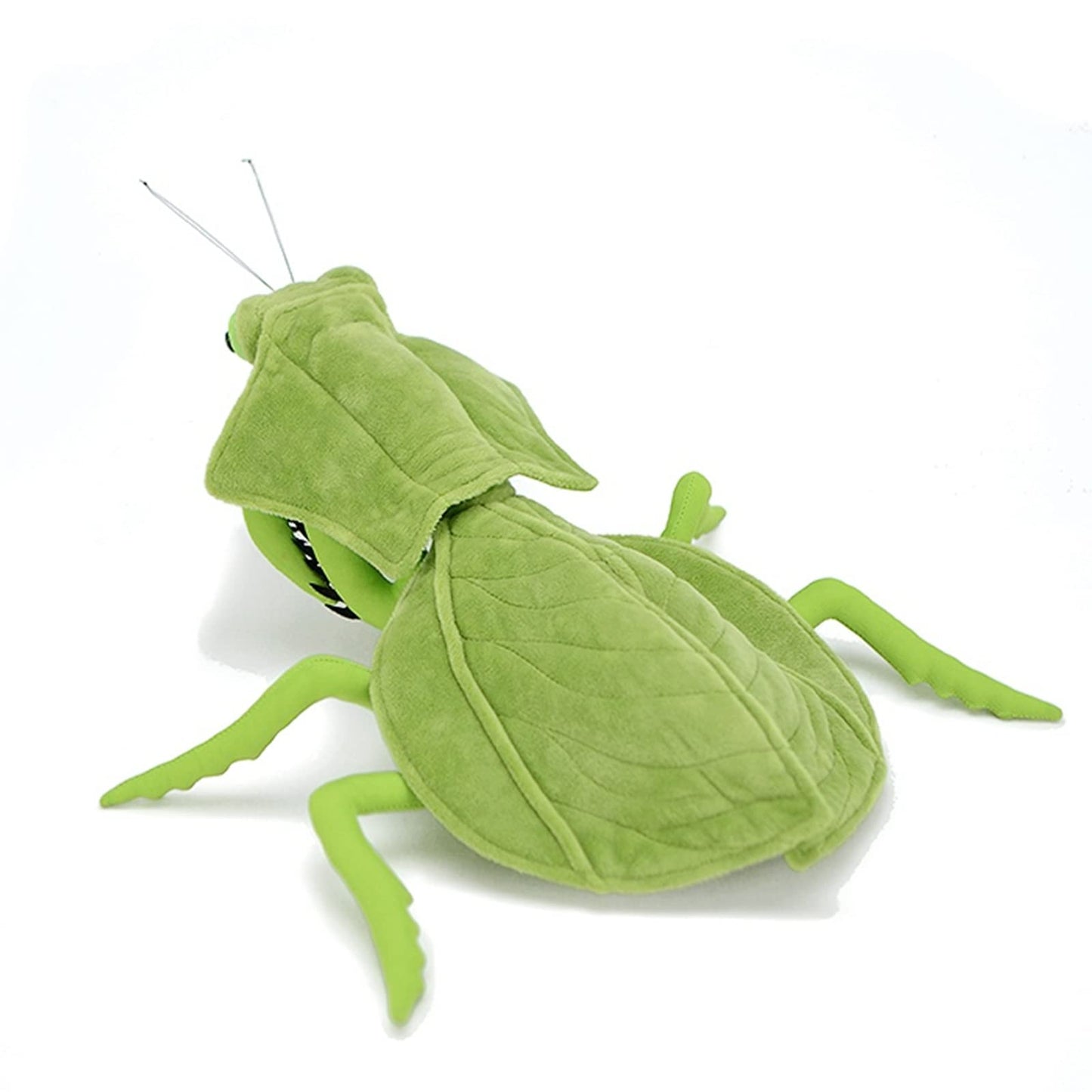 ZHONGXIN MADE Green Mantis Plush Toy - 12" Realistic Stuffed Insect, Polyester, Lifelike Big Wings