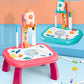 HAPPY CHAPPIE Kids Projector Drawing Table with 32 Patterns & 8 Watercolor Pens | Educational Art & Painting Board with Adjustab