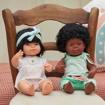 Miniland Educational - 15'' Anatomically Correct Baby Doll, Asian Girl,Multi,31056