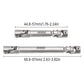 INJORA RC Drive Shaft Steel Stainless Steel Front Rear Center Shaft for SCX24 Gladiator Dodge Power Wagon Axial Upgrade Parts, 2