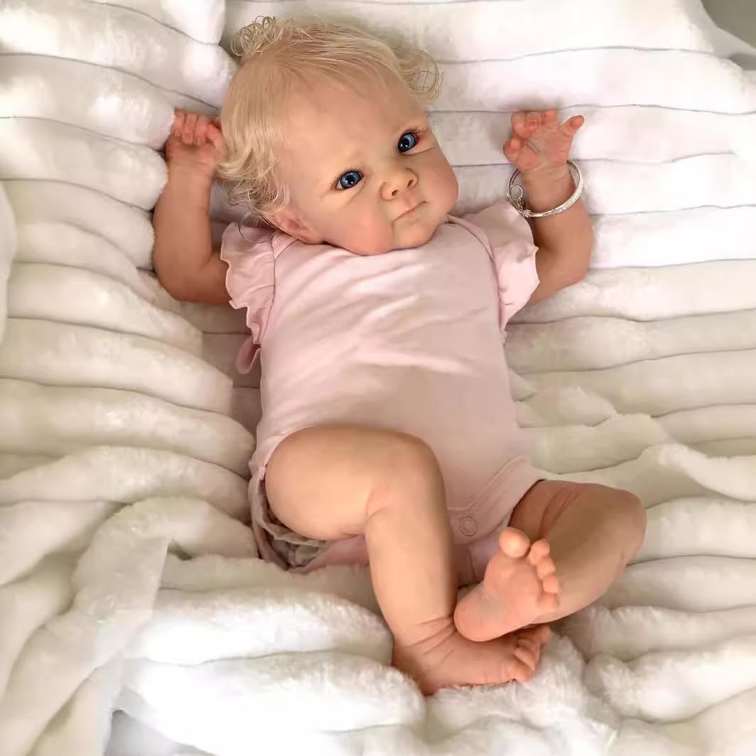 Npkcjzy Lifelike Reborn Baby Dolls - Bettie, 18 Inch Newborn Baby Girl Doll With Weighted Soft Cloth Body, Real Life Baby Dolls