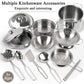 Mini Kids Stainless Steel Cookware Kitchen Cooking Toys Pretend Utensils with Cookware Play Pots and Pans Playset ,Cooking Utens