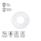 Funboy Giant Super Clear Inftlatable Ring Tube Float, 48'' Transparent Oversized Design With Cup Holder
