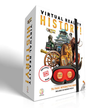 Abacus Brands Virtual Reality History! - Illustrated Interactive Vr Book And Stem Learning Activity Set - For Ages 8 And Up