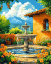 Tulip N Turtle Courtyard Diy Acrylic Paint By Number Kit For Adults Beginner Canvas Painting By Number Acrylic Painting. Wall De