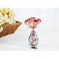 Matashi Gift For Her - Flowers Bouquet In Vase Ornament With Red Crystals, Gift Basket Ideas For Women - Rose Gold Plated Flower Gift For Women On Valentine'S Day