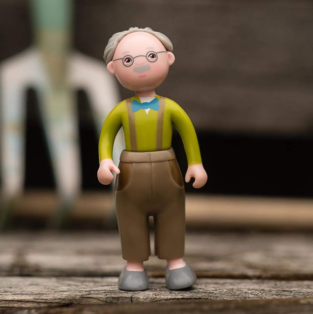 Haba Little Friends Grandpa Kurt - 4.5' Dollhouse Toy Figure