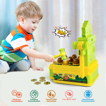 Vatos Whack Game Mole, Mini Electronic Arcade Game With 2 Hammers, Pounding Toys Toddler Toys For 3 4 5 6 7 8 Years Old Boys Gir
