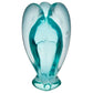 Rockcloud Healing Crystal Gemstone Carved Pocket Crystal Guardian Angel Figurines 3 Inch, Sea Blue Obsidian