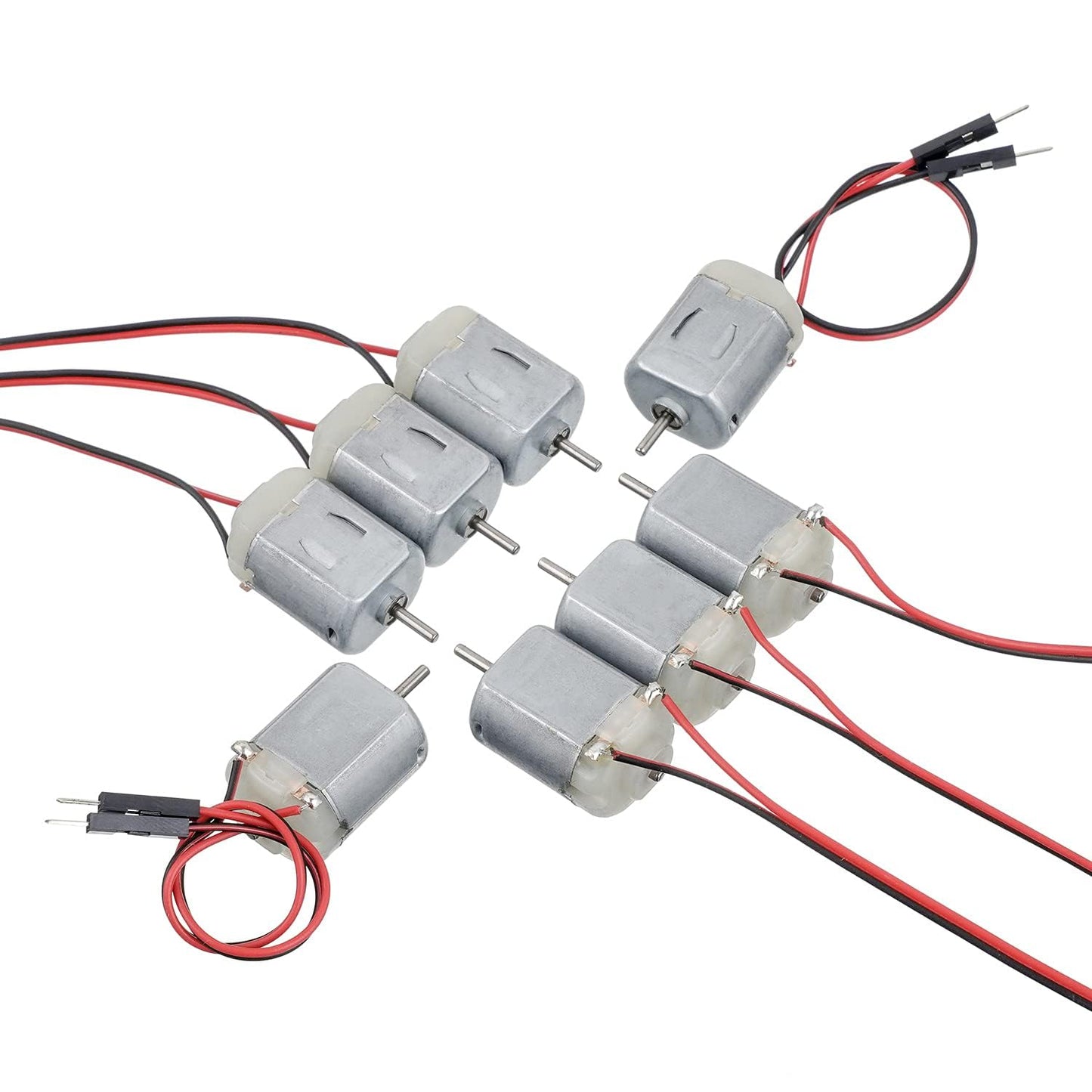 BOJACK 8 Pcs Type 130 EK1450 1 V- 6 V Volt Miniature DC Toy Motors for Arduino Hobby DIY Projects