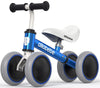 Baby Balance Bike For 1 Year Old, Toddler First Balance Bike, No Pedal Infant 4 Wheels Baby Walker First Birthday Gift, Mini Bik