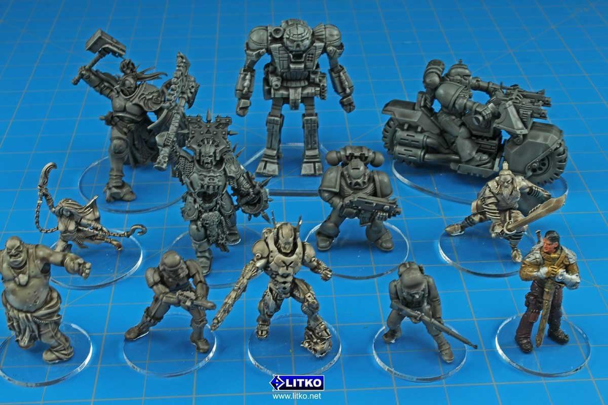 Litko Clear Circular Miniature Bases | 1.5Mm Thick | Round Figure Stands For Wargaming Boardgaming And Collectible Figures (32Mm