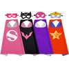 Karazzo Superhero Capes And Masks Kids Costumes Halloween Christmas Cosplay Dress Up For Boys Girls (Pink-4Pcs)